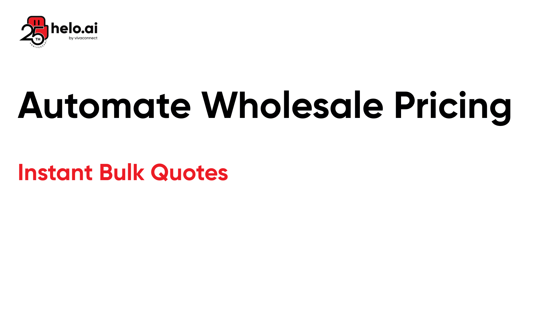 Automate Wholesale Pricing